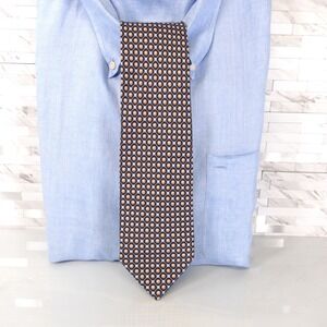 Battistoni Neck Tie Mens Black Yellow Floral Silk Luxury Suit Foulard Italy